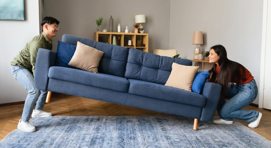 ¿Cómo mover muebles sin rayar el piso?